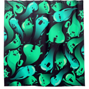 Ghost-Muster Duschvorhang