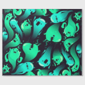 Ghost-Muster Geschenkpapier (Flach)