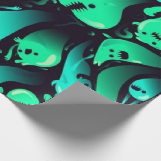 Ghost-Muster Geschenkpapier (Ecke)
