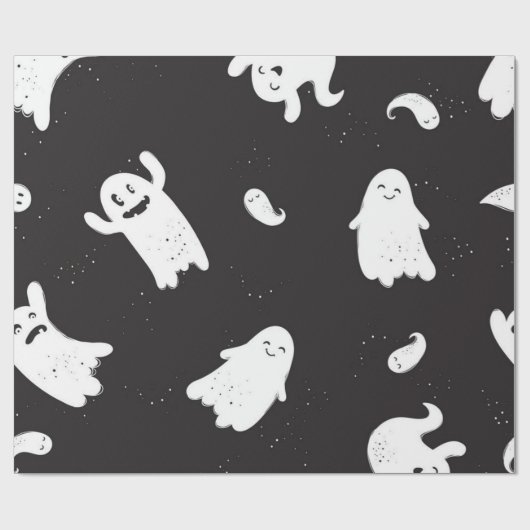 Ghost-Muster Geschenkpapier (Flach)