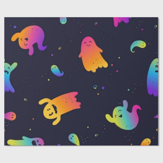 Ghost-Muster Geschenkpapier (Flach)