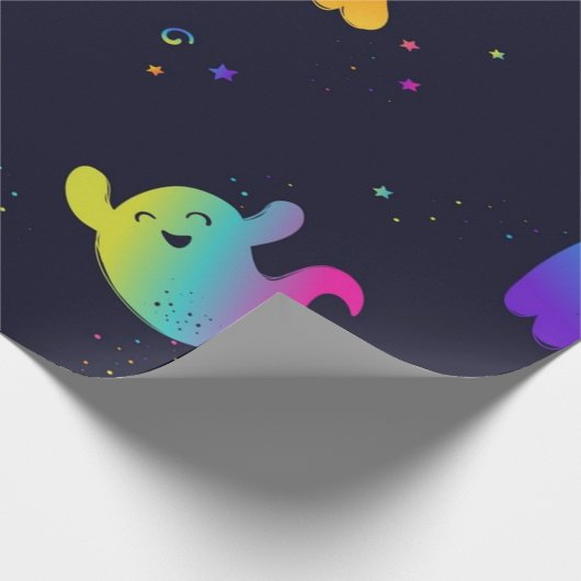 Ghost-Muster Geschenkpapier (Ecke)