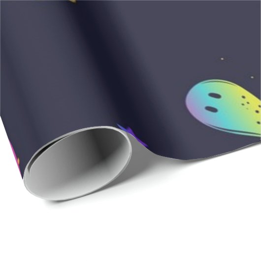 Ghost-Muster Geschenkpapier (Rolleneckpunkt)