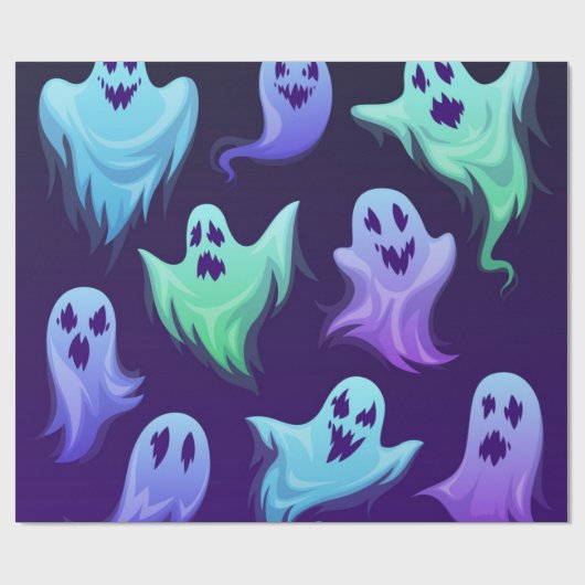 Ghost-Muster Geschenkpapier (Flach)