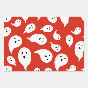 Ghost-Muster Geschenkpapier Set