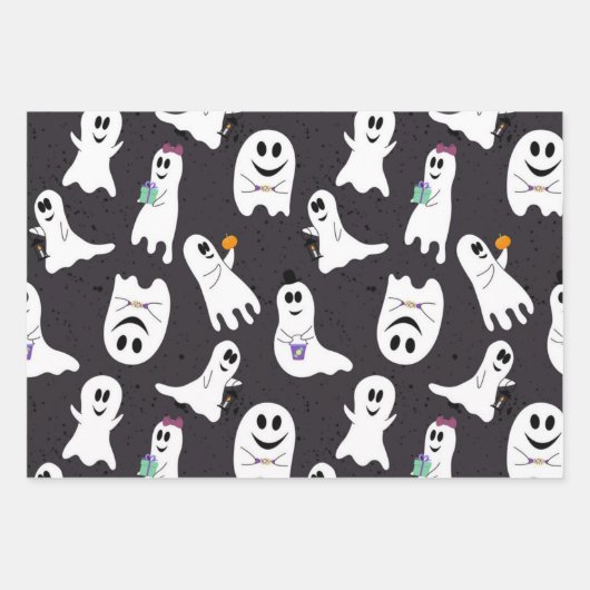 Ghost-Muster Geschenkpapier Set (Vorderseite 3)