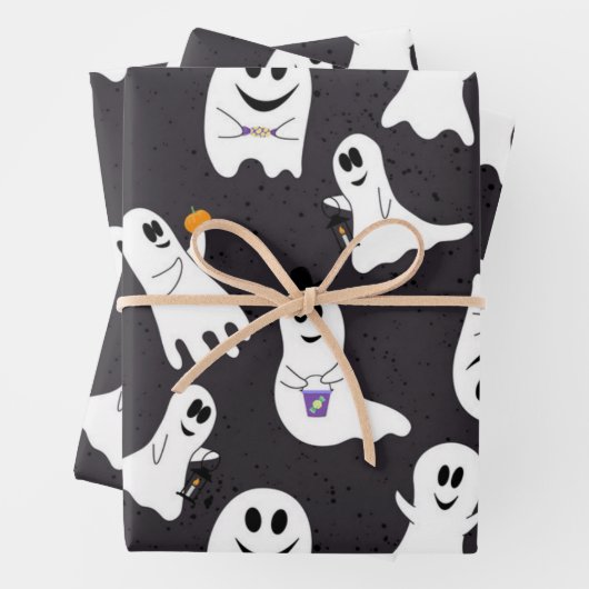 Ghost-Muster Geschenkpapier Set (Beispiel)