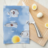 Ghost-Muster Geschirrtuch (Viertel Falte)