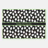 Ghost-Muster glückliche Halloween-benutzerdefinier Geschenkpapier Set (Vorderseite 2)