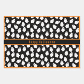 Ghost-Muster glückliche Halloween-benutzerdefinier Geschenkpapier Set (Vorderseite)