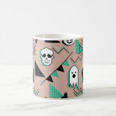 Ghost-Muster,Halbween Theme nahtlose Muster mit Kaffeetasse (Mittel)