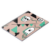 Ghost-Muster,Halbween Theme nahtlose Muster mit Notizblock (Linke Seite)