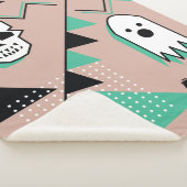 Ghost-Muster,Halbween Theme nahtlose Muster mit Sherpadecke (3/4)