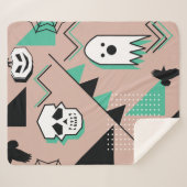 Ghost-Muster,Halbween Theme nahtlose Muster mit Sherpadecke (Vorderseite (Horizontal))