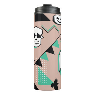 Ghost-Muster,Halbween Theme nahtlose Muster mit Thermosbecher