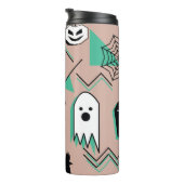 Ghost-Muster,Halbween Theme nahtlose Muster mit Thermosbecher (Nach rechts gedreht)