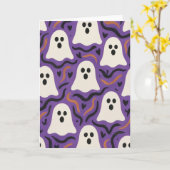 Ghost-Muster Halloween-Blanke-Grußkarte Karte (Gelbe Blume)