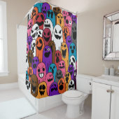 Ghost-Muster Halloween spooky Schal abgeschiedene Duschvorhang (Beispiel)
