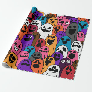 Ghost-Muster Halloween spooky Schal abgeschiedene  Geschenkpapier