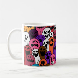 Ghost-Muster Halloween spooky Schal abgeschiedene Kaffeetasse