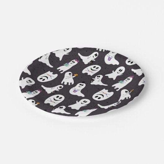 Ghost-Muster Pappteller (Schrägansicht)