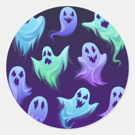 Ghost-Muster Runder Aufkleber (Vorderseite)