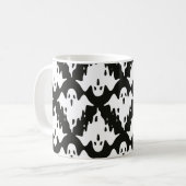 Ghost nahtloses Muster Halloween spooky Vintag fl Kaffeetasse (Vorderseite Links)