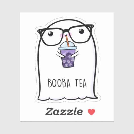 Ghost Niedlich Halloween Art Herbstsaison Aufkleber (Blatt)