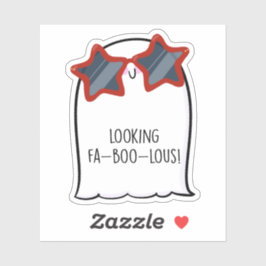 Ghost Niedlich Halloween Art Herbstsaison Aufkleber