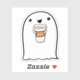 Ghost Niedlich Halloween Art Herbstsaison Aufkleber