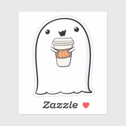 Ghost Niedlich Halloween Art Herbstsaison Aufkleber (Blatt)