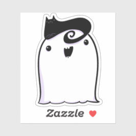 Ghost Niedlich Halloween Art Herbstsaison Aufkleber