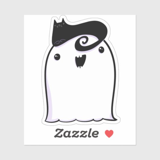 Ghost Niedlich Halloween Art Herbstsaison Aufkleber (Blatt)