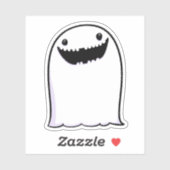 Ghost Niedlich Halloween Art Herbstsaison Aufkleber (Blatt)