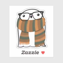 Ghost Niedlich Halloween Art Herbstsaison Aufkleber