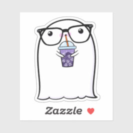 Ghost Niedlich Halloween Art Herbstsaison Aufkleber