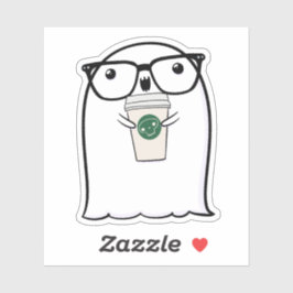 Ghost Niedlich Halloween Art Herbstsaison Aufkleber