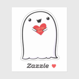 Ghost Niedlich Halloween Art Herbstsaison Aufkleber