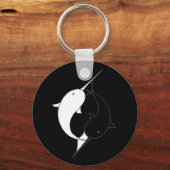 Ghost NINJA Narwhals Schlüsselanhänger (Vorderseite)