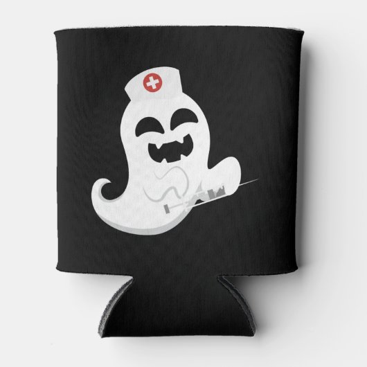 Ghost Nurse Halloween Dosenkühler (Vorderseite)