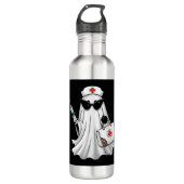 Ghost Nurse Halloween Edelstahlflasche (Vorderseite)