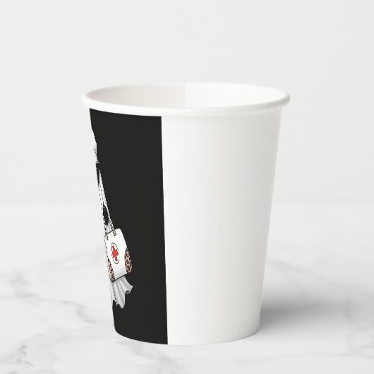 Ghost Nurse Halloween Pappbecher (Links)