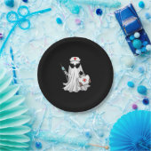 Ghost Nurse Halloween Pappteller (Party)