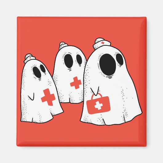 Ghost Nurse Magnet (Vorne)