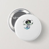 Ghost Nurse Spookily Kümmerte und whimsily verfolg Button (Vorne & Hinten)