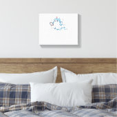 Ghost Nurse Spookily Kümmerte und whimsily verfolg Leinwanddruck (Insitu (Schlafzimmer))