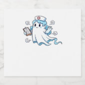 Ghost Nurse Spookily Kümmerte und whimsily verfolg Schaumweinetikett (Einzelnes Label)