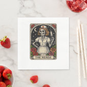 Ghost Nurse Spookily Kümmerte und whimsily verfolg Serviette (Beispiel)