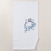 Ghost Nurse Spookily Kümmerte und whimsily verfolg Strandtuch (Vorderseite)