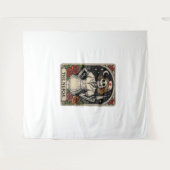 Ghost Nurse Spookily Kümmerte und whimsily verfolg Wandteppich (Vorderseite (Horizontal))